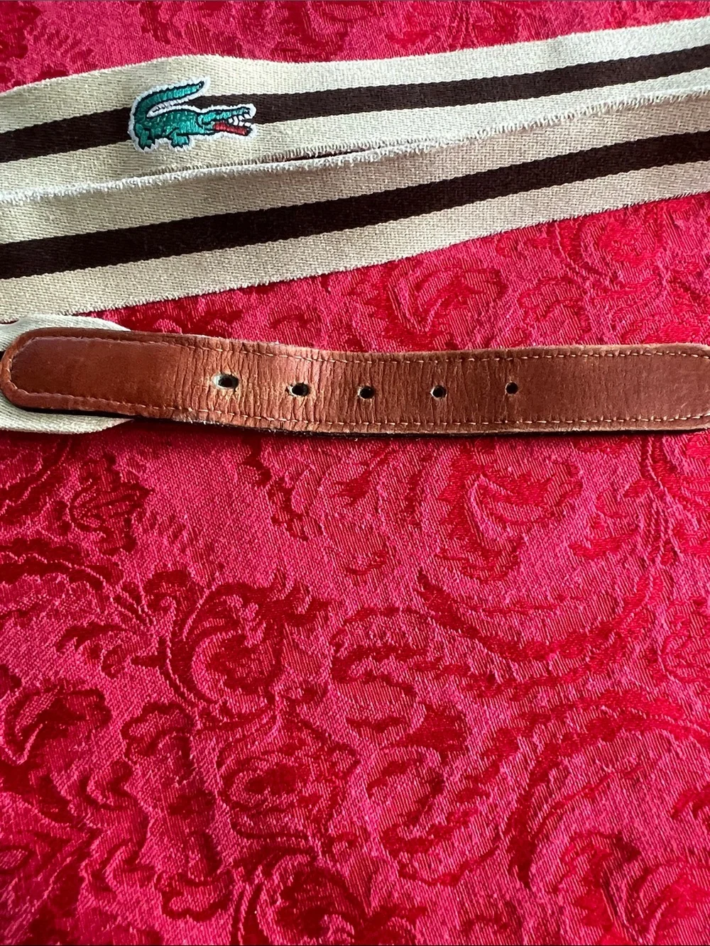 Lacoste vintage belt